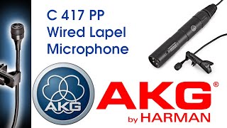 Video thumbnail for AKG C417 PP Wired Lapel Microphone Review by SOUND TECH