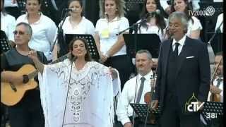 Noa (Achinoam Nini) and Andrea Bocelli - Beautiful that Way - in Vatican City
