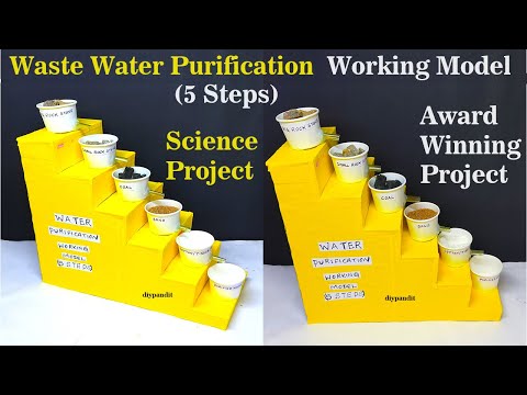 waste water treatment working model explanation in English for science exhibition diy howtofunda