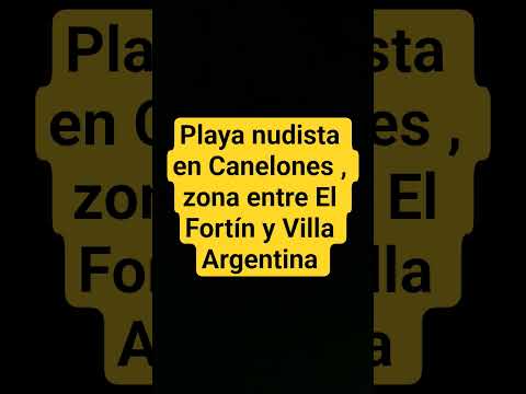Playa nudista en Canelones , zona entre El Fortín y Villa Argentina