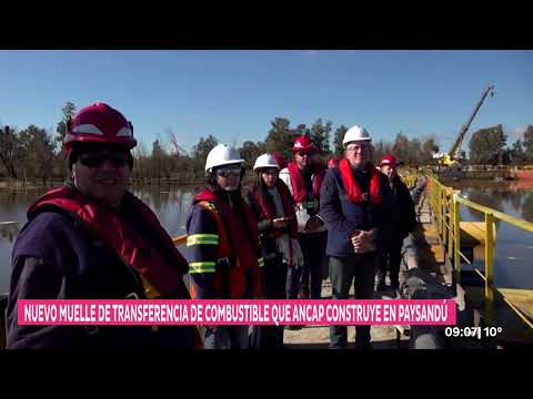 Se construye nuevo muelle de descarga de combustibles en Paysandú
