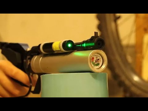 Laser mounted on Feinwerkbau P11 PCP Airpistol
