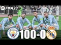 FIFA 23 - MESSI, RONALDO, MBAPPE, NEYMAR, ALL STARS | MANCHESTER CITY 100-0 REAL MADRID UCL FINAL