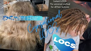 INSTANT LOCS ON STRAIGHT HAIR No curl pattern? NO PROBLEM! | CYNSATIONAL LOCS