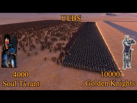 4000 Soul Tyrant vs 10000 Golden Knight  | Ultimate Epic Battle Simulator |