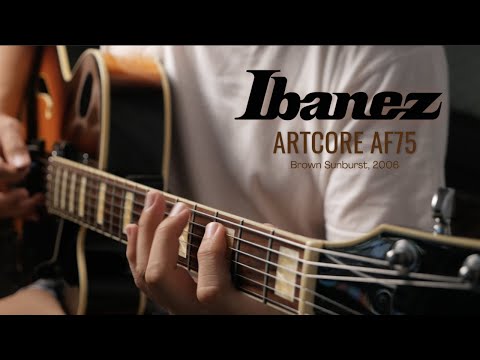 Ibanez Artcore AF75 2006 - SOUND TEST (Novice Jazz Improv)
