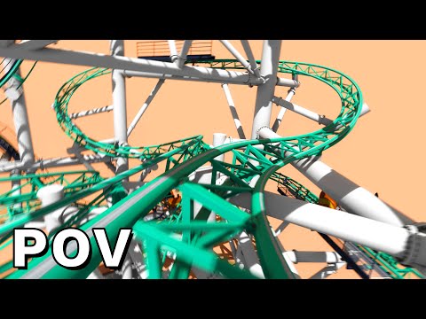 Spinning Polercoaster | NoLimits 2 | Static POV | 4K