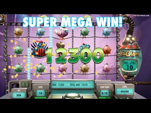 EggOMatic Online Slot Super Mega Win on Free Spins