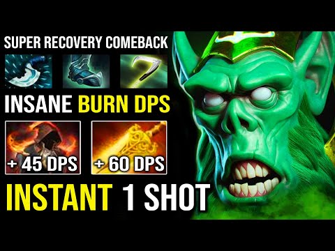 Amazing Comeback Necrophos - First Item 9Min Dagger Instant 1 Shot Enemy with AoE Radiance DPS DotA