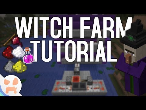 wattles - Minecraft AUTOMATIC WITCH FARM TUTORIAL! | Simple , Working