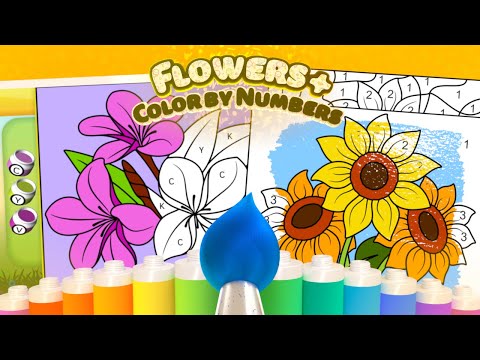 Color by Numbers - Flowers + Video