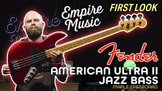 Video thumbnail for FIRST LOOK - Fender American Ultra II Jazz Bass (Maple Fretboard) by Empire Music