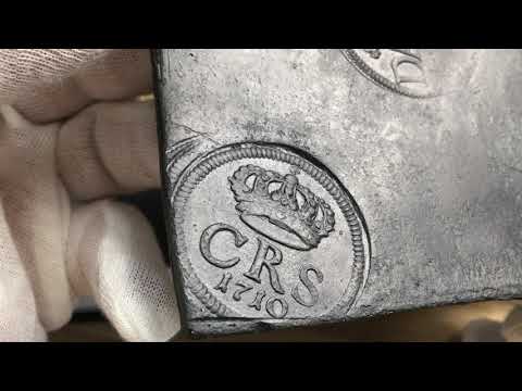 Karl XII - Plåtmynt 1/2 Daler SM 1710 - MYCKET VACKER från Roberto Delzanno Mynthandel