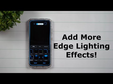How To Add More Edge Lighting Options