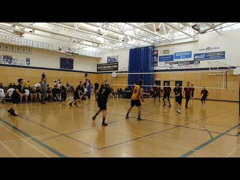 Volleyball ESN Bathurst NB Tournoi Leo Hayes quart final set 2 25 21 vs Hartland