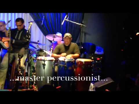 Richito Flores, Master Percussionist at work.