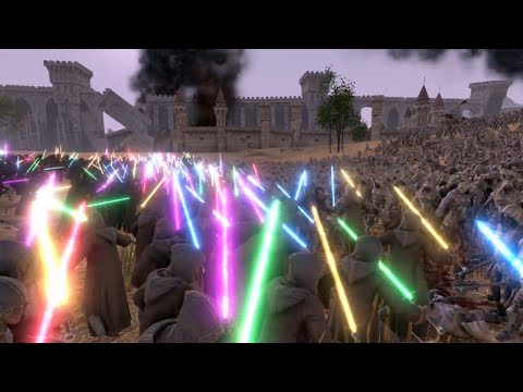 10.000 Laser Knight vs 10.000 Wild Man - Ultimate Epic Battle Simulator