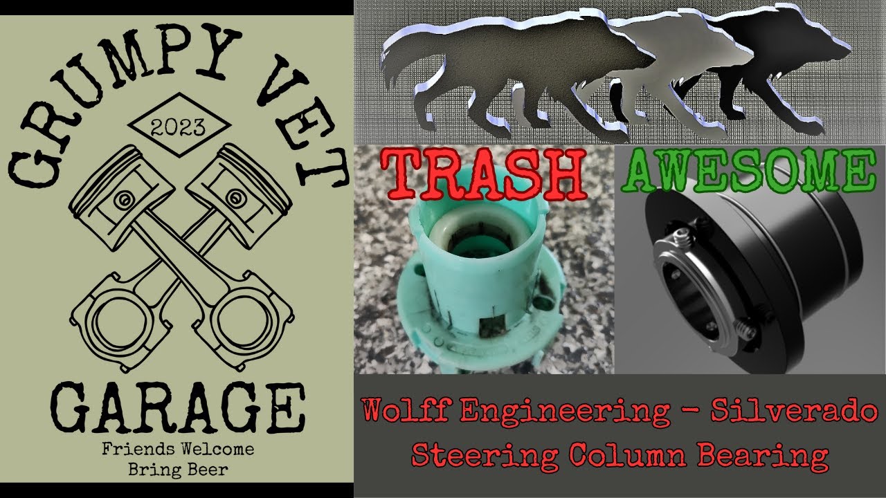 Fix Steering Column Rattle! Silverado 2500HD Wolff Engineering Steering Bearing Install.
