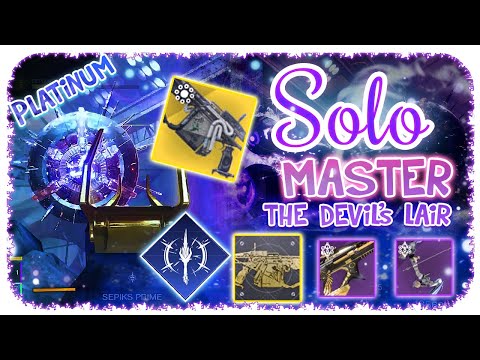 Solo 1350 Ordeal Master Nightfall Warlock - The Devil's Lair - Destiny 2 - With Arbalest Catalyst