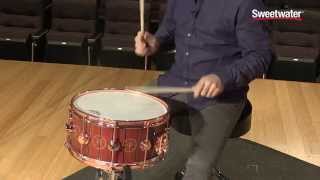 Video thumbnail for DW Collector's Neil Peart Time Machine Snare Drum Review by Sweetwater by Sweetwater