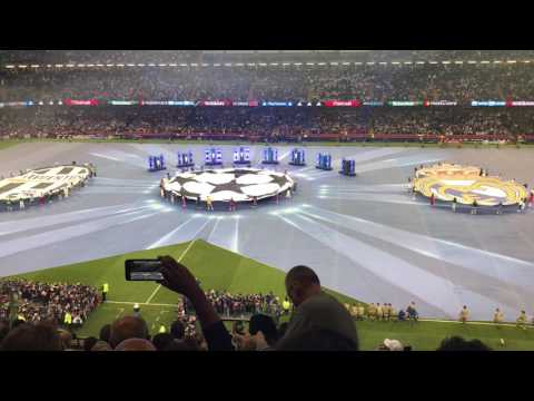 Final UEFA champions league 2017 Juventus vs Real Madrid - Anthem