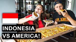 is Indonesian Pizza Hut BETTER than American? (1 meter limo pizza and more!)