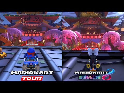Evolution Of Tour Ninja Hideaway Course In Mario Kart Games [2021-2022]