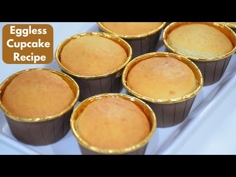 Eggless Vanilla Cupcake