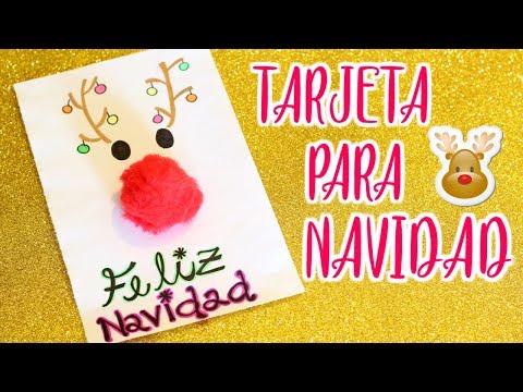 TARJETA NAVIDEÑA SÚPER FÁCIL, RÁPIDA Y ORIGINAL TUTO EXPRESS ♡  ILSE GOMEZ