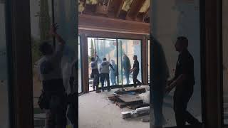 American Vision Windows hard at work!#indpirational #doorinstallation #ferrisbuellersdayoff