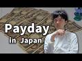 Payday In Japan How I Spend My Salary Office Worker Routine Grocery Shopping Salary Reveal