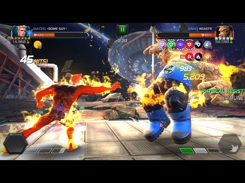[WAR5-T4: S20] Torch vs. Thing Boss (Stubborn) | Marvel Contest of Champions