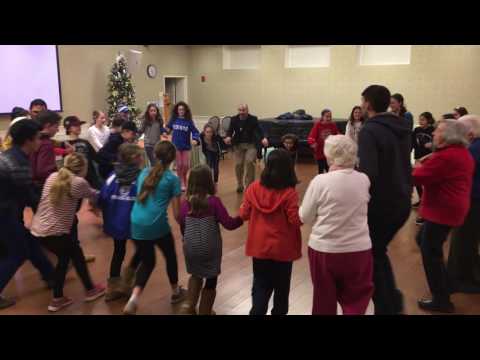 Israeli Folk Dancing at Brookhaven Hanukkah Celebration