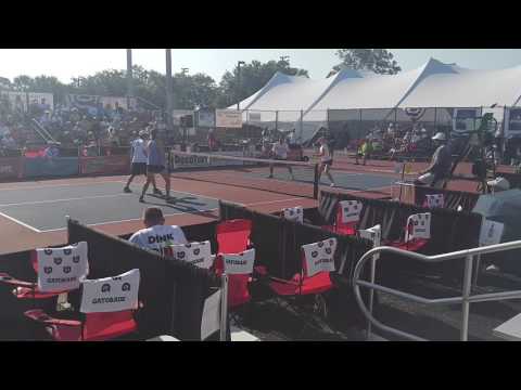 US Open Pickleball 2016 mixed doubles Gold medal match clips. Rafael & Corrine vs Daniel & Irena