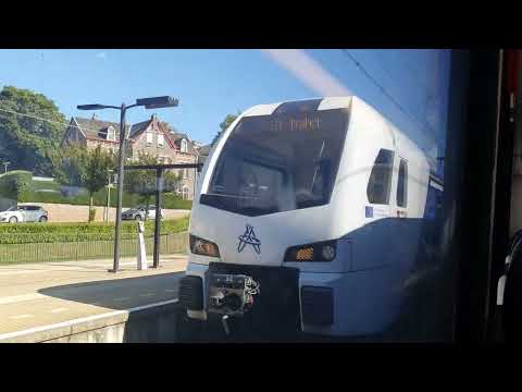 Internationale Treinrit Maastricht via Heerlen naar Aken(D)Hbf(Arriva Limburg Flirt)10 Sep.2025