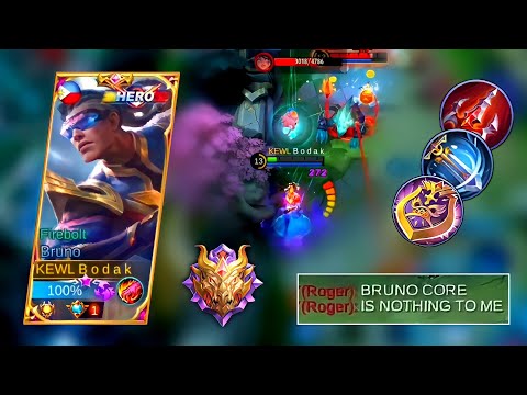 AGGRESSIVE ROGER GAMEPLAY VS BODAK | BRUNO BEST BUILD S22 - MASTER BODAK MLBB