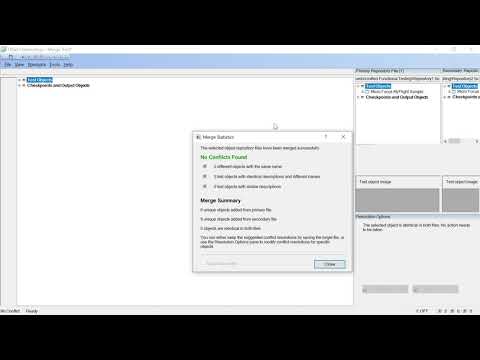 HP UFT/QTP Tutorial: Part 18 - Object Merging