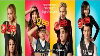 GLEE CAST (SEASON 4) - Call Me Maybe (LYRICS ON SCREEN)