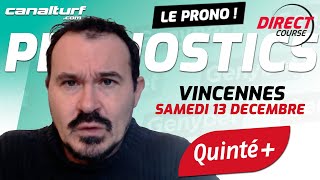 emission video des courses turf pmu du Samedi 13 décembre 2025