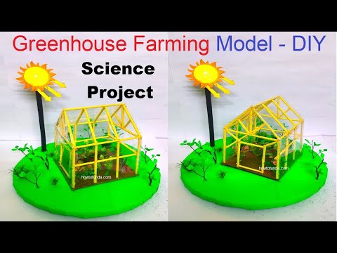 greenhouse working model 3d agriculture innovative new design science project howtofunda