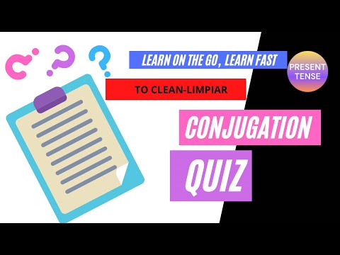 TO CLEAN-LIMPIAR  | Conjugations in Spanish | Present tense verb conjugation