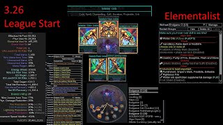 3.26 - league start - elementalist - winter orb - multiple endgame setups - pob updated june 14