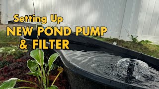 Setting Up NEW Pond Pump & Filter!