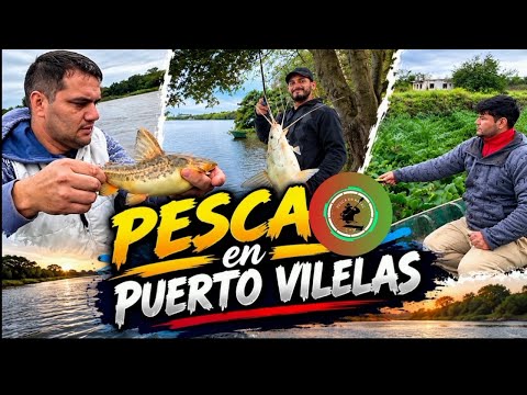 PESCA 🎣🎣 en PUERTO VILELAS en 🛶🛶💪🏼😄🚣🏼‍♂️