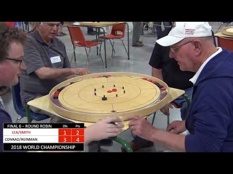 Crokinole 2018 World Championship Doubles - Conrad/Reinman v Lea/Smith