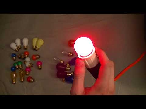 Light Bulb Day #1 - New Colored Incandescent And VINTAGE CFL Bulbs!