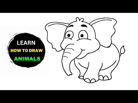 Wild Animals Coloring Pages | How To Draw Animals Easy Step By Step For Beginners