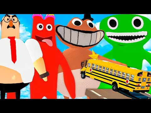 CARS vs Banban, Jumbo Josh, Sheriff Jeff, CHOOL BREAKOUT TEACHER (Teardown Mods)