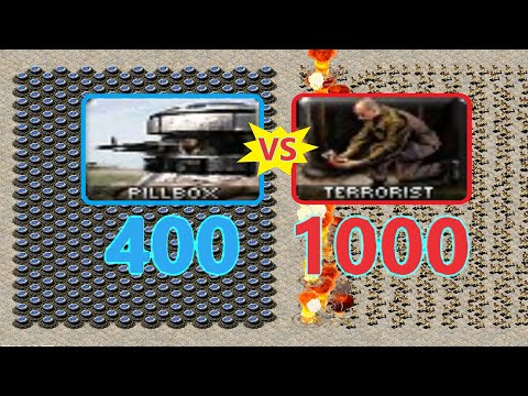 PILLBOX vs Terrorists - Same Cost - Red Alert 2