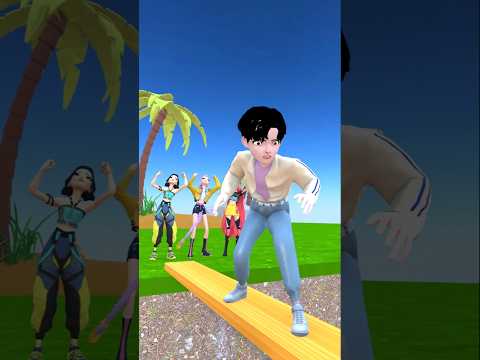 Rumi vs Jinu vs Zoey and Mira Bridge Challenge Best Troll #shorts #funny #trending